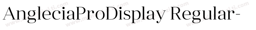 AngleciaProDisplay Regular字体转换